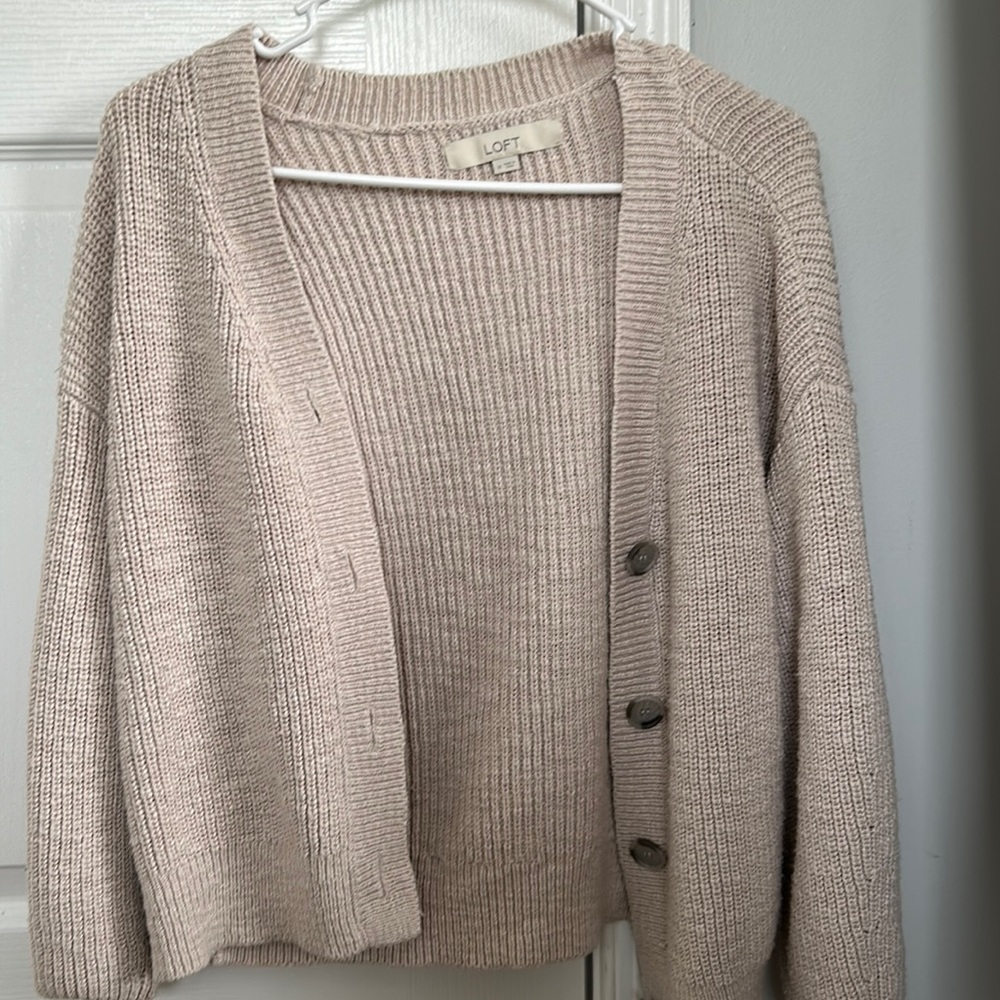 Loft Beige Cardigan